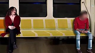 wife masturbates stranger on train while husband films