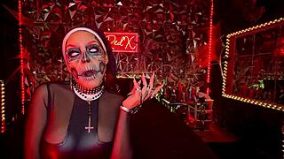 Sinister Nun's Halloween JOI Tease in Hell
