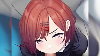 hey isn't madoka idolmaster cutie perfect for that hentai pov blowjob fantasy