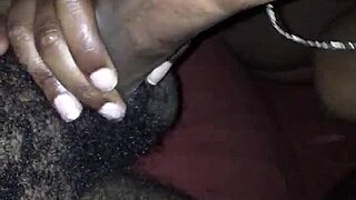 Young Skinny Black Teen DEEPTHROATS Sloppy with Spit Dripping Everywhere