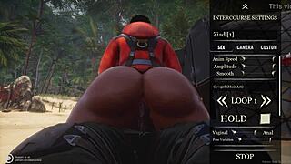 Big ass curvy milf Alissa squirts on fat boss's small cock outdoors