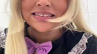 gassy bbw blasts farts in public cosplay toilet!