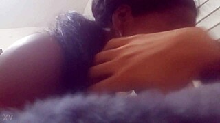 Black Teen Caught On Hidden Cam Sucking Interracial Cock