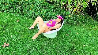 Hot milfs flash tan lines gym encounters homemade