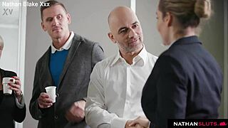 Natasha Nice's Big Natural Tits Bounce on Boss's Monster Cock!