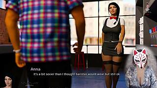 anna's big tits milf skirt stockings upskirt tease ep 2