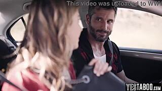 Stranded Blonde Milf Fucks Hitchhiker Big Cock Outdoor POV