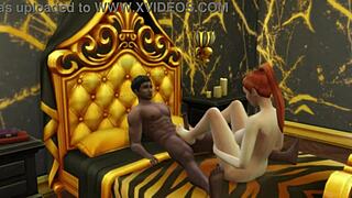 Curvy Redhead Fat Ass Railed Hard By Monster Black Cock