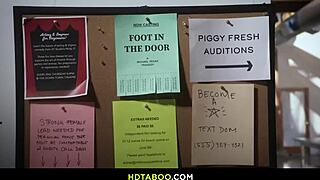 Pure Taboo Newbie Chokes On Cock For Her Big Role