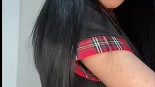 stepdaughter squirts on cam while stepdad's nearby