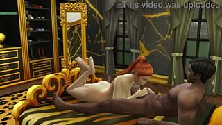 Curvy Redhead Fat Ass Railed Hard By Monster Black Cock