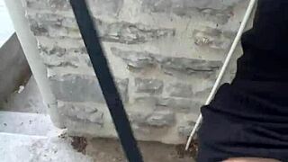 wanna flash and fuck this tall brunette teen outdoors in public pov?