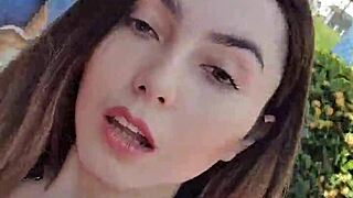 i found this pretty spot outside the shop to rub my pussy till squirt