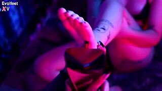 Lesbian Foot Domination! Rotten Venus Makes Nath Lick Suck Toes in Full Barefoot Fetish Tickling