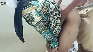 housewife bends over for sister-in-law's quiet doggystyle fuck