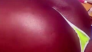 Huge Brazilian Ass and Tits on Valen Masturbating Wildly