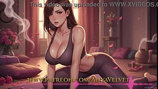 i got caught fingering during yoga and turned it into a solo show for him anyavelvet