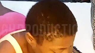 Sloppy teen slut deepthroats cock bitch sucking with spit