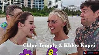 Double Vaginal Chloe Temple Creampies Threesome Khloe Kapri Juicy Pussy Ride