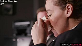 Natasha Nice's Big Natural Tits Bounce on Boss's Monster Cock!