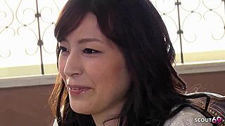 hey this cute japanese teen squirts hard from vibrator clit play in uncensored casting