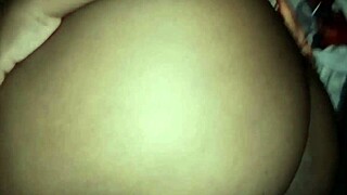 Half-sister's big ass surprises with dick creampie gift