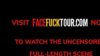 Busty Tattooed Blonde Cock Slut Endures Rough Face Fucking Homemade Sex Tape