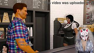 anna's big tits milf skirt stockings upskirt tease ep 2