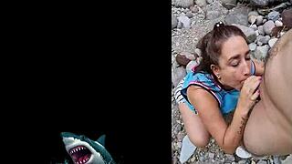 stepmom venezuelan fucks raw by river in public outdoor spot