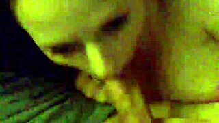 amateur couple's homemade monster cock blowjob gets nude and wild 🍆😍💦 homemade fun