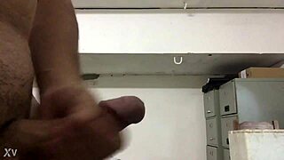 naughty punheta jerks monster cock to huge cumshot