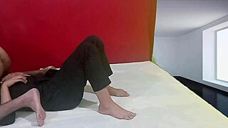 Desi teacher slut bends skinny ass for huge cock pounding