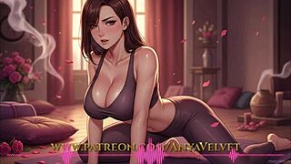 i got caught fingering during yoga and turned it into a solo show for him anyavelvet