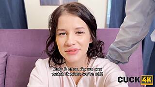 cuckold husband waits outside while wife gets anal pounded by stranger