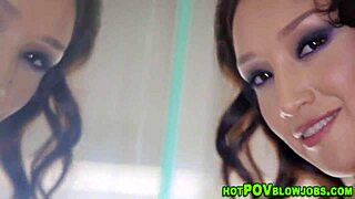 Asian Babe Deepthroats Monster Cock POV Sucking Frenzy