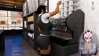 anna's big tits milf skirt stockings upskirt tease ep 2