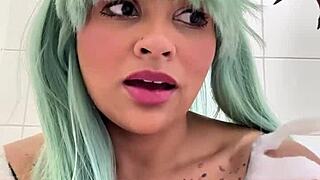 gassy bbw blasts farts in public cosplay toilet!