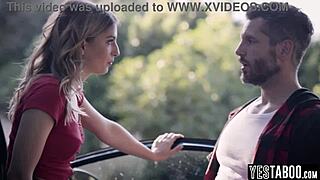 Stranded Blonde Milf Fucks Hitchhiker Big Cock Outdoor POV