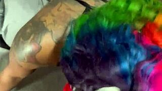 prettiest ebony cowgirl rides bbc deep pov creampie