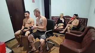 video game turns into bareback assfucking big cock gay fetish!