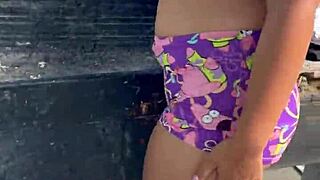 Naughty country girl trades help for swallowing hubby's hot load outdoors?