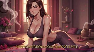 i got caught fingering during yoga and turned it into a solo show for him anyavelvet