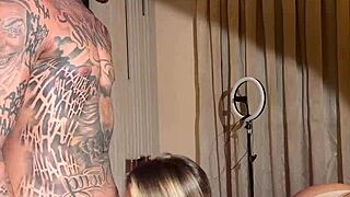 hot tattooed guy pounds big ass blonde brazilian