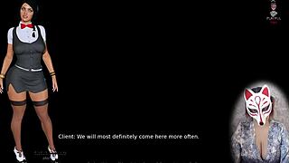 anna's big tits milf skirt stockings upskirt tease ep 2