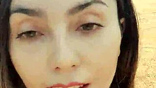 i found this pretty spot outside the shop to rub my pussy till squirt