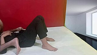 Desi teacher slut bends skinny ass for huge cock pounding