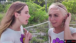 Double Vaginal Chloe Temple Creampies Threesome Khloe Kapri Juicy Pussy Ride