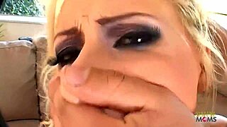 a blonde milf in latex rough fucked by two guys tight pussy