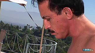 hey voyeur, watch me face fuck this outdoor brunette then plow her ass