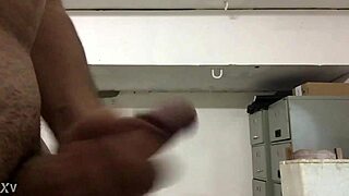 naughty punheta jerks monster cock to huge cumshot